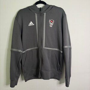 ADIDAS Men's Full Zip Hooded Jacket NC State Wolfpack Size Medium